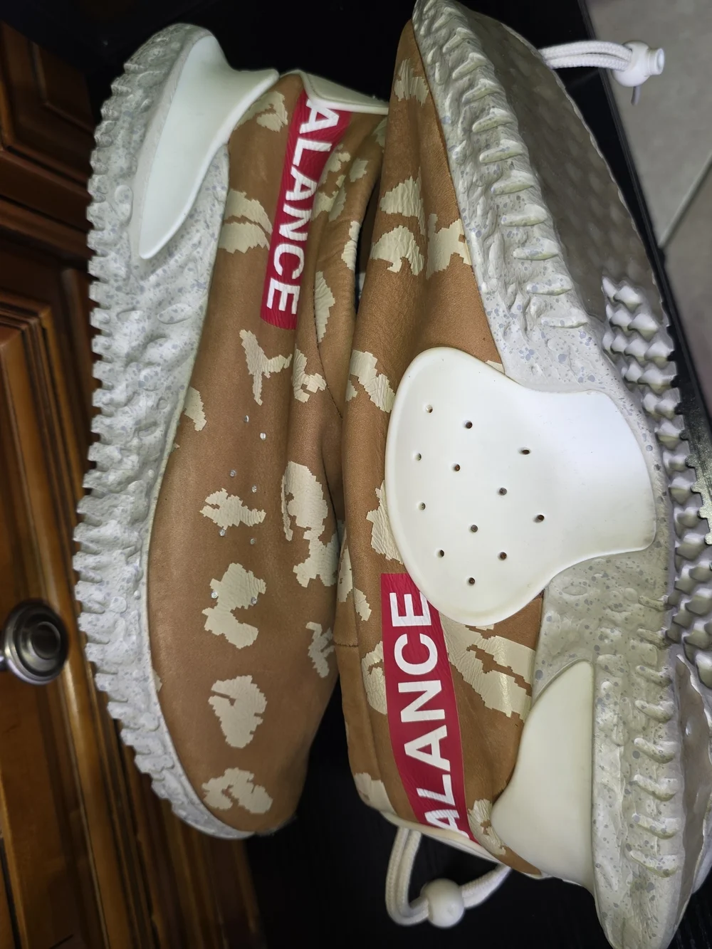 Undercover X Nike Moc Flow Sp Ale Brown Slip-On Sneakers with Cream Accents